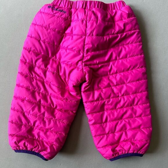 Columbia Snow Pants Water Proof Girls Size 2 Reversible Pink Purple - Picture 4 of 7